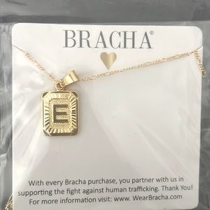 Bracha “E” Initial Necklace
